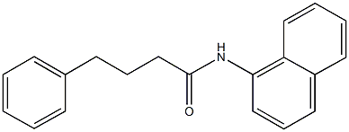 N-(1-naphthyl)-4-phenylbutanamide 구조식 이미지