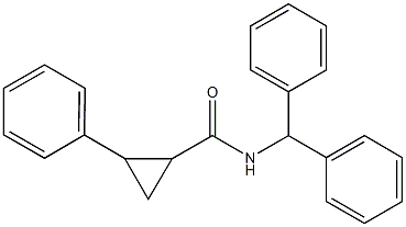 N-benzhydryl-2-phenylcyclopropanecarboxamide 구조식 이미지