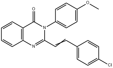 2-[2-(4-chlorophenyl)vinyl]-3-(4-methoxyphenyl)-4(3H)-quinazolinone Structure