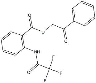 2-oxo-2-phenylethyl 2-[(trifluoroacetyl)amino]benzoate 구조식 이미지