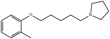 1-[5-(2-methylphenoxy)pentyl]pyrrolidine 구조식 이미지