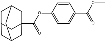 4-(methoxycarbonyl)phenyl 1-adamantanecarboxylate Structure