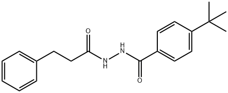 4-tert-butyl-N'-(3-phenylpropanoyl)benzohydrazide Structure