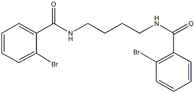 2-bromo-N-{4-[(2-bromobenzoyl)amino]butyl}benzamide 구조식 이미지