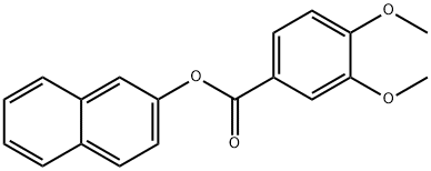 2-naphthyl 3,4-dimethoxybenzoate 구조식 이미지