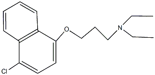 3-[(4-chloro-1-naphthyl)oxy]-N,N-diethyl-1-propanamine Structure