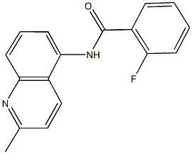 2-fluoro-N-(2-methyl-5-quinolinyl)benzamide 구조식 이미지