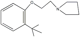 1-[2-(2-tert-butylphenoxy)ethyl]pyrrolidine Structure