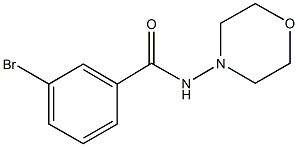 3-bromo-N-morpholin-4-ylbenzamide 구조식 이미지