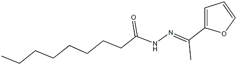 N'-[1-(2-furyl)ethylidene]nonanohydrazide 구조식 이미지