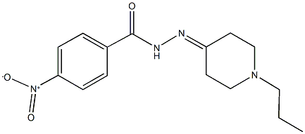4-nitro-N'-(1-propyl-4-piperidinylidene)benzohydrazide Structure