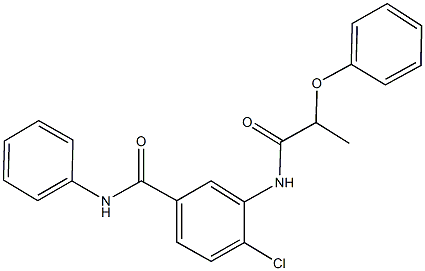 4-chloro-3-[(2-phenoxypropanoyl)amino]-N-phenylbenzamide Structure