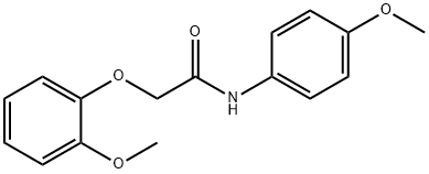 2-(2-methoxyphenoxy)-N-(4-methoxyphenyl)acetamide 구조식 이미지