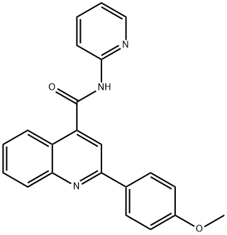 2-(4-methoxyphenyl)-N-(2-pyridinyl)-4-quinolinecarboxamide Structure