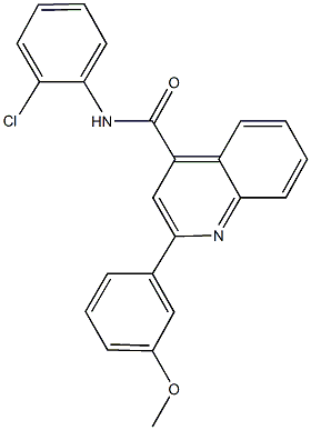 N-(2-chlorophenyl)-2-(3-methoxyphenyl)-4-quinolinecarboxamide Structure