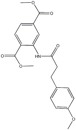 dimethyl 2-{[3-(4-methoxyphenyl)propanoyl]amino}terephthalate 구조식 이미지