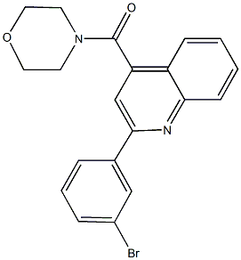 2-(3-bromophenyl)-4-(4-morpholinylcarbonyl)quinoline Structure