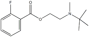 2-[tert-butyl(methyl)amino]ethyl 2-fluorobenzoate 구조식 이미지