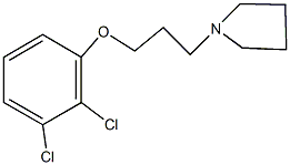 2,3-dichlorophenyl 3-(1-pyrrolidinyl)propyl ether 구조식 이미지