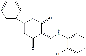 2-[(2-chloroanilino)methylene]-5-phenyl-1,3-cyclohexanedione Structure