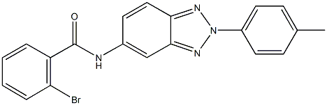 2-bromo-N-[2-(4-methylphenyl)-2H-1,2,3-benzotriazol-5-yl]benzamide Structure