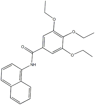 3,4,5-triethoxy-N-(1-naphthyl)benzamide Structure