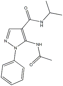 5-(acetylamino)-N-isopropyl-1-phenyl-1H-pyrazole-4-carboxamide Structure