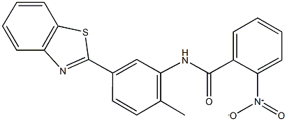 N-[5-(1,3-benzothiazol-2-yl)-2-methylphenyl]-2-nitrobenzamide Structure
