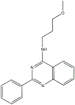 N-(3-methoxypropyl)-2-phenylquinazolin-4-amine 구조식 이미지