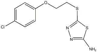 5-{[2-(4-chlorophenoxy)ethyl]sulfanyl}-1,3,4-thiadiazol-2-amine Structure