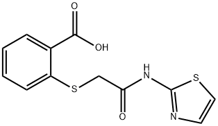 2-{[2-oxo-2-(1,3-thiazol-2-ylamino)ethyl]sulfanyl}benzoic acid Structure