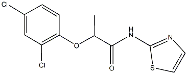 2-(2,4-dichlorophenoxy)-N-(1,3-thiazol-2-yl)propanamide Structure