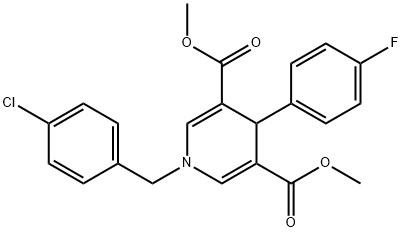 dimethyl 1-(4-chlorobenzyl)-4-(4-fluorophenyl)-1,4-dihydro-3,5-pyridinedicarboxylate Structure