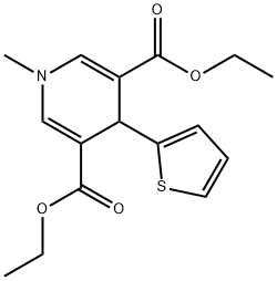 diethyl 1-methyl-4-(2-thienyl)-1,4-dihydro-3,5-pyridinedicarboxylate Structure