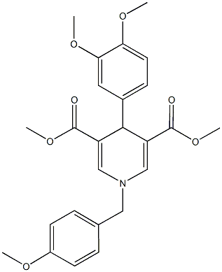 dimethyl 4-(3,4-dimethoxyphenyl)-1-(4-methoxybenzyl)-1,4-dihydro-3,5-pyridinedicarboxylate 구조식 이미지