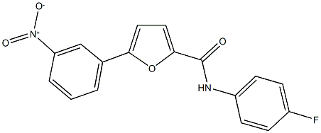 N-(4-fluorophenyl)-5-{3-nitrophenyl}-2-furamide Structure
