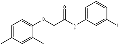 2-(2,4-dimethylphenoxy)-N-(3-iodophenyl)acetamide Structure