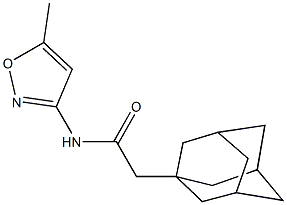 2-(1-adamantyl)-N-(5-methyl-3-isoxazolyl)acetamide Structure