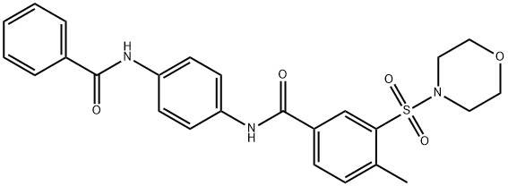 N-[4-(benzoylamino)phenyl]-4-methyl-3-(4-morpholinylsulfonyl)benzamide Structure