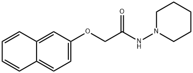 2-(2-naphthyloxy)-N-piperidin-1-ylacetamide Structure