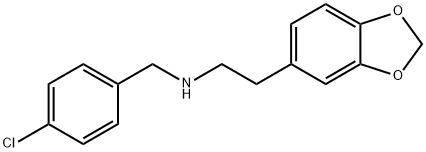 N-[2-(1,3-benzodioxol-5-yl)ethyl]-N-(4-chlorobenzyl)amine 구조식 이미지