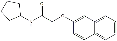 N-cyclopentyl-2-(2-naphthyloxy)acetamide Structure