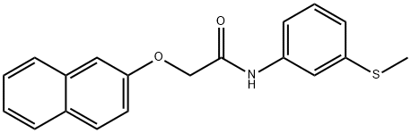 N-[3-(methylsulfanyl)phenyl]-2-(2-naphthyloxy)acetamide Structure