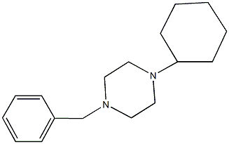 1-benzyl-4-cyclohexylpiperazine Structure