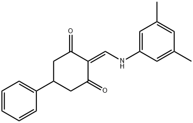 2-[(3,5-dimethylanilino)methylene]-5-phenyl-1,3-cyclohexanedione 구조식 이미지