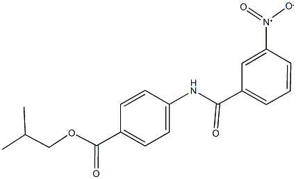 isobutyl 4-({3-nitrobenzoyl}amino)benzoate Structure