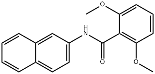 2,6-dimethoxy-N-(2-naphthyl)benzamide 구조식 이미지