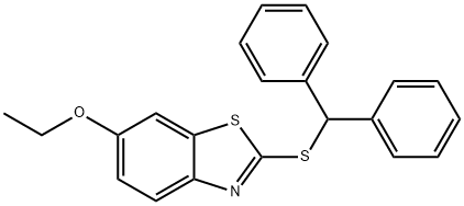 2-(benzhydrylsulfanyl)-6-ethoxy-1,3-benzothiazole Structure