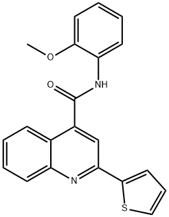 N-(2-methoxyphenyl)-2-(2-thienyl)-4-quinolinecarboxamide Structure