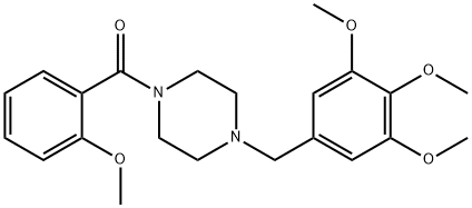 1-(2-methoxybenzoyl)-4-(3,4,5-trimethoxybenzyl)piperazine Structure